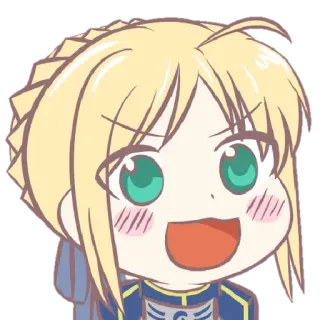 Saber @animestickerchannel telegram stickers