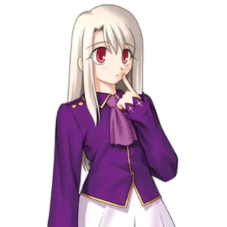 🤔 Illyasviel von Einzbern Fate/stay night Аниме, Персонаж, Иллиясвиль, Fate telegram sticker