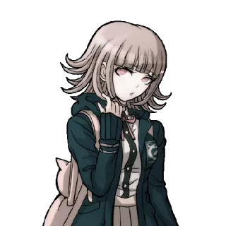😗 Chiaki Nanami Danganronpa Anime, Fille, Jeu vidéo, Chiaki Nanami, Danganronpa telegram sticker