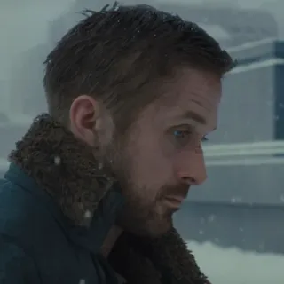 😶 Ryan Gosling diễn viên, người nổi tiếng, hồ sơ, đàn ông, chân dung, tuyết telegram sticker