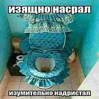 🚽 изящно насрал 
изумительно надристал sanita, humor, engraçado, banheiro, piada, merda, cagada whatsapp sticker