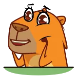 🤩 animal, urso, fofo, desenho animado, personagem telegram sticker