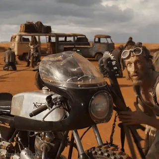 ⚔️ Mad Max แมดแม็กซ์, หลังวันสิ้นโลก, มอเตอร์ไซค์, ดินแดนรกร้าง, ดิสโทเปีย, ยานพาหนะ, อาวุธ telegram sticker