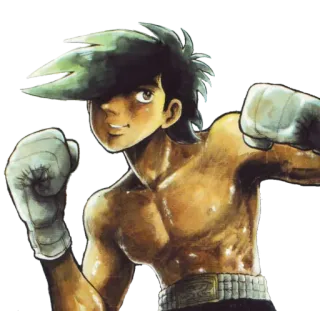 😏 Joe Yabuki Ashita no Joe Anime, Manga, Quyền Anh, Đấu Sĩ, Thể Thao telegram sticker