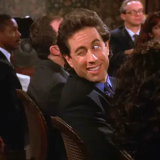 😜 Jerry Seinfeld Seinfeld Seinfeld, Jerry Seinfeld, Comedia, Serie de TV, Años 90, Sitcom telegram sticker