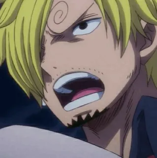 🎷 Sanji One Piece Anime, Kochen, Blond, Strohhut, Pirat whatsapp sticker