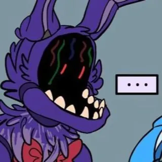 🌟 Bonnie Five Nights at Freddy's jeu vidéo, horreur, animatronique, bonnie, effrayant whatsapp sticker
