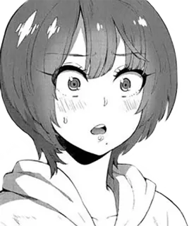 😱 アニメ, 漫画, ポートレート, 漫画, 女性, 女の子 whatsapp sticker