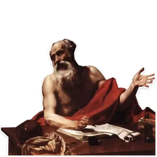 🤷‍♂️ ancient, philosopher, art, painting, classical, wisdom, scholar, thought telegram sticker