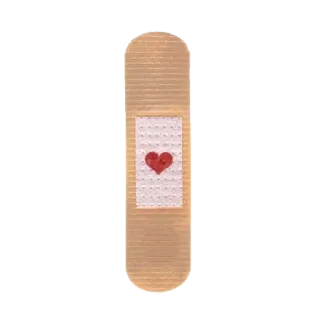 ❤️ venda, corazón, primeros auxilios, médico, adhesivo, protección telegram sticker