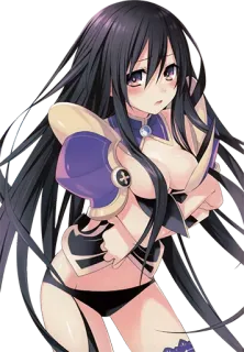 😏 Anime, Garota, Sexy, Armadura, Fantasia telegram sticker