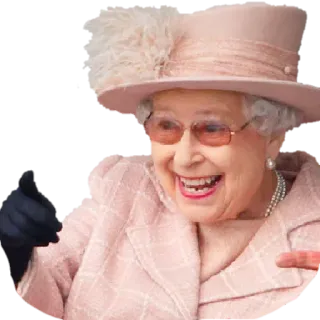 😅 Queen Elizabeth королева, Елизавета, улыбка, королевский, монарх telegram sticker