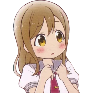 😟 anime, girl, cute, cartoon, character, manga telegram sticker