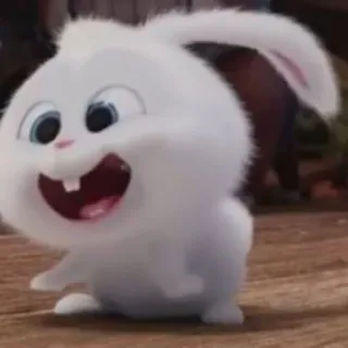 🐰 Snowball The Secret Life of Pets bunny, rabbit, animal, cute, pet, cartoon telegram sticker