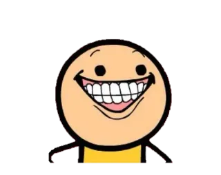 😁 笑脸, 卡通, 快乐, 表情 whatsapp sticker