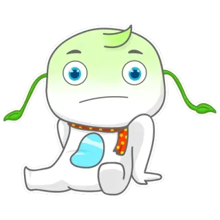 😐 kartun, karakter, imut, stiker, ilustrasi telegram sticker