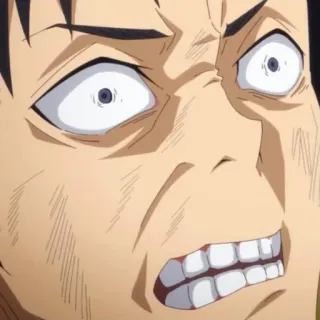 😳 Anime, Visage, En colère, Expression telegram sticker