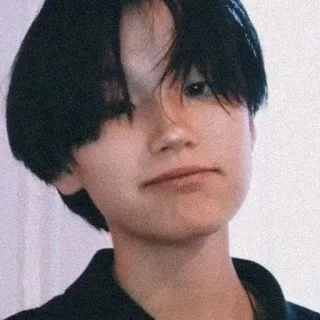 ⛓️ pessoa, retrato, cabelo preto, cabelo curto, adolescente, jovem telegram sticker