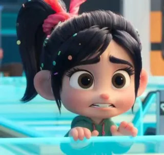 🦋 Vanellope von Schweetz Wreck-It Ralph Vanellope, Wreck-It Ralph, Disney, animated, character, cute, cartoon whatsapp sticker
