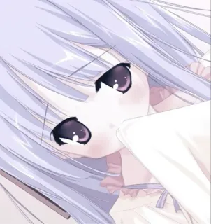 🕸️ 动漫, 女孩, 卡哇伊, 可爱, 漫画, 大眼睛 whatsapp sticker