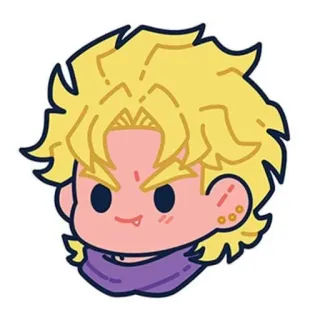☺️ Dio Brando JoJo's Bizarre Adventure Dio, Jojo, Anime, Manga, Sticker, Lindo telegram sticker