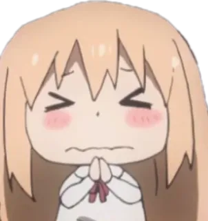 😖 Аниме, Мультфильм, Девушка, Милая, Грустная telegram sticker