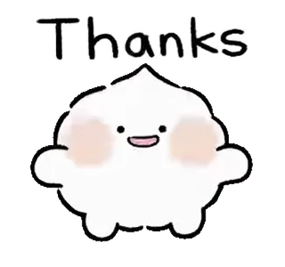 🙏 Thanks fofo, obrigado, adorável, bolha, feliz, desenho animado telegram sticker