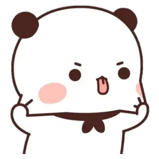 🍯 แพนด้า, สติกเกอร์, น่ารัก, การ์ตูน, สัตว์, สีหน้า telegram sticker