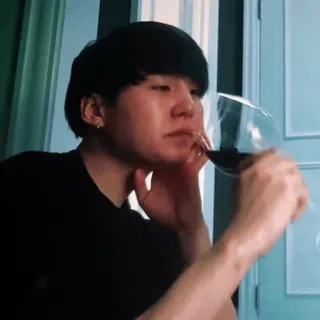 🐚 uomo, vino, bere, ritratto, persona, coreano telegram sticker
