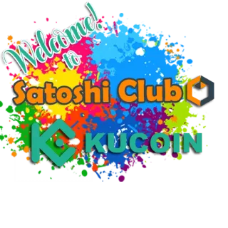 😊 Welcome! to Satoshi Club KUCOIN добро пожаловать, satoshi club, kucoin, крипто, финансы, блокчейн, цифровая валюта telegram sticker