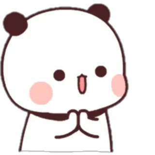 👏 Панда, Милый, Животное, Каваий, Мультфильм telegram sticker
