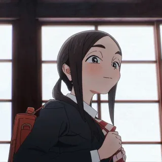 🏷 Anime, Schulmädchen, Uniform, lächelnd, Charakter telegram sticker