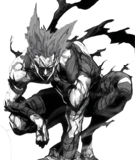 🎌 Garou One-Punch Man Anime, Personaggio, Garou, One-Punch Man, Mostro, Combattimento, Cattivo telegram sticker