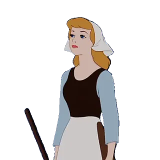 😶 Cinderella Disney, putri, kartun, dongeng whatsapp sticker