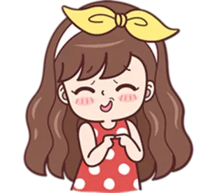 😄 cartone animato, ragazza, carino, anime, adesivo telegram sticker