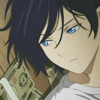 😕 Yato Noragami Аниме, Норагами, Ято, Бог, Деньги telegram sticker