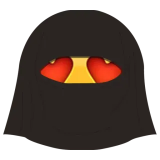 😍 Emoji, Máscara facial, Olhos, Olhos de coração, Amor telegram sticker