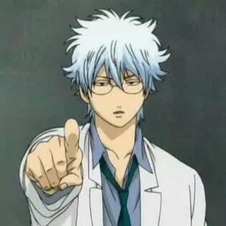🍧 Gintoki Sakata Gintama 애니메이션, 캐릭터, 은혼, 사카타 긴토키 telegram sticker