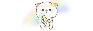 💞 MILK แมว, รุ้ง, นม, น่ารัก telegram sticker
