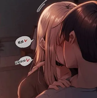 🌒 MM
HMMM kissing, lgbt, lesbian, cartoon, romance, love, comic telegram sticker