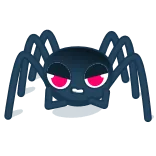 😡 ragno, animale, cartone animato, inquietante, mostro, carino telegram sticker