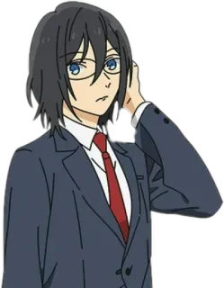 ☹️ Izumi Miyamura Horimiya 动漫, 堀与宫村, 宫村伊澄, 角色 telegram sticker