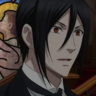 😳 Sebastian Michaelis Black Butler Anime, Personaggio, Sebastian Michaelis, Black Butler, Demone telegram sticker