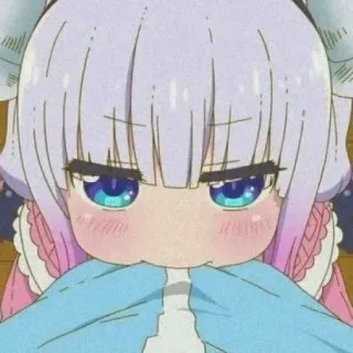 🎐 Kanna Kamui Miss Kobayashi's Dragon Maid kanna kamui, anime, kawaii, cute, dragon, miss kobayashis dragon maid, chibi, manga, kanna telegram sticker
