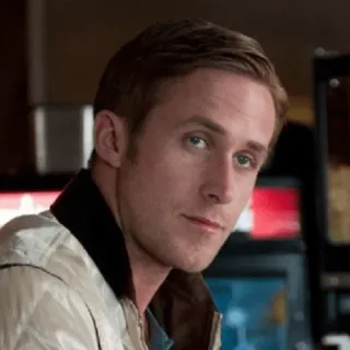 😑 Ryan Gosling Райан Гослинг, актер, знаменитость, портрет telegram sticker