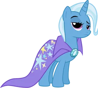 😒 Trixie My Little Pony Cartoon, Pony, Trixie, Magie, Tier telegram sticker