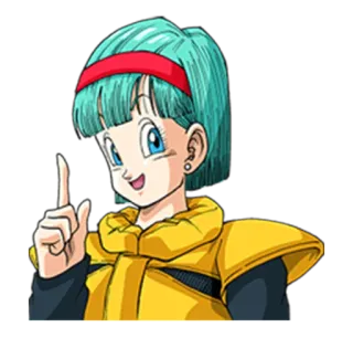 ☝ Bulma Dragon Ball Anime, Dibujos animados, Bulma, Dragon Ball telegram sticker