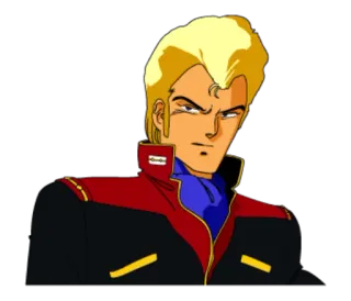 😒 Char Aznable Mobile Suit Gundam Аниме, Меха, Гандам, Шар, Космос telegram sticker