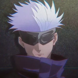 😐 Satoru Gojo Jujutsu Kaisen 动漫, 漫画, 角色, 五条, 五条悟, 咒术回战, 眼罩 telegram sticker