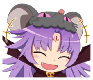 😺 anime, cartoon, happy, cute, mouse, cheerful telegram sticker